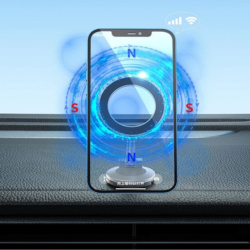 🥳2026 HOT SALE🥳💞50K+ SOLD!📱🧲 50% OFF! Ultra Magnetic Car Phone Holder – MagSafe strong grip, all‑zinc alloy body. Stays secure on bumpy roads – no more dropped phones while driving! 🚗✨
