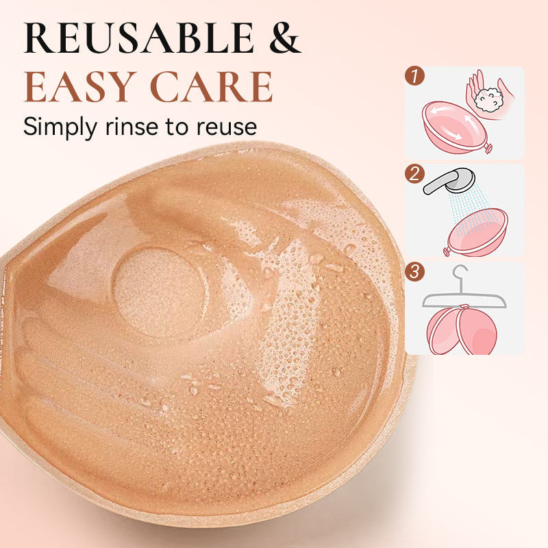 Invisible Adhesive Strapless Push-Up Bra