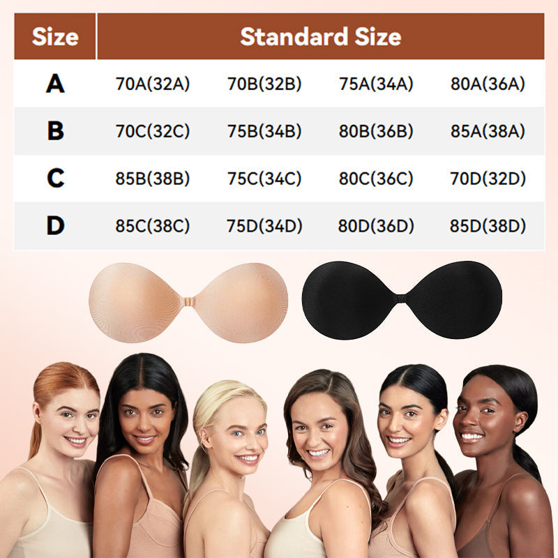 Invisible Adhesive Strapless Push-Up Bra