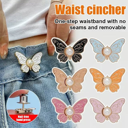 🥳2026 HOT SALE🥳💞50K+ SOLD!🌸🦋 BUY 1 GET 1 FREE – Removable Butterfly Waist Buckle – No tools, instant hourglass shape. Fits jeans, skirts & dresses! 👗✨