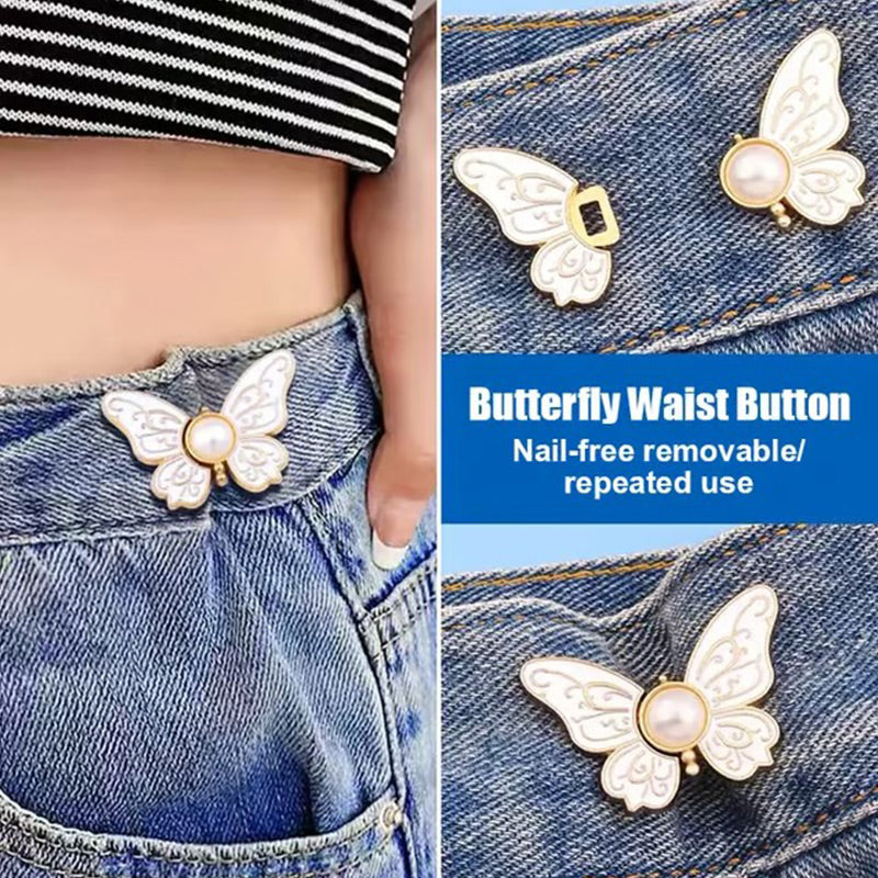 🥳2026 HOT SALE🥳💞50K+ SOLD!🌸🦋 BUY 1 GET 1 FREE – Removable Butterfly Waist Buckle – No tools, instant hourglass shape. Fits jeans, skirts & dresses! 👗✨