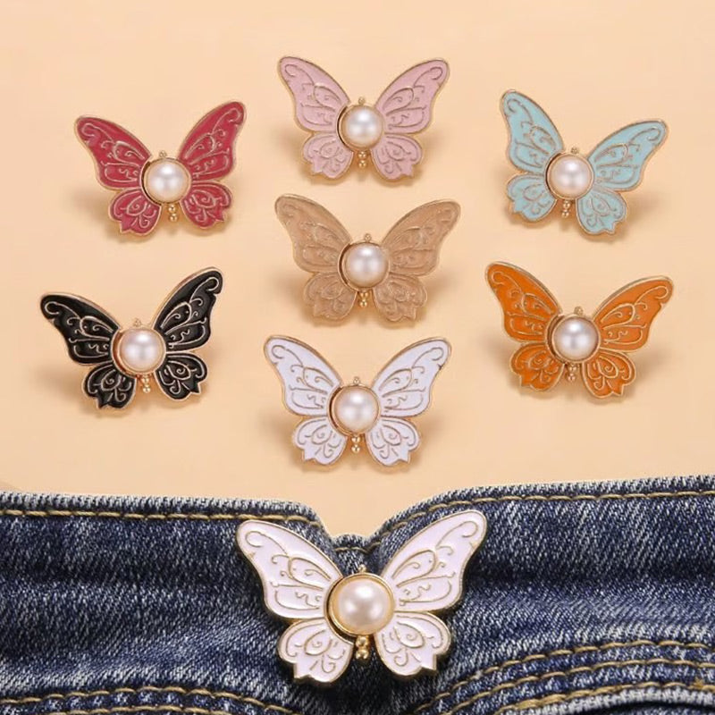 🥳2026 HOT SALE🥳💞50K+ SOLD!🌸🦋 BUY 1 GET 1 FREE – Removable Butterfly Waist Buckle – No tools, instant hourglass shape. Fits jeans, skirts & dresses! 👗✨