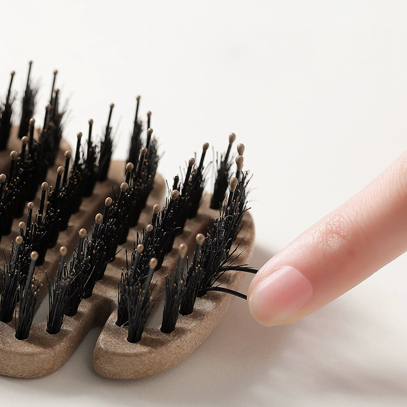 🥳2026 HOT SALE🥳💞50K+ SOLD! 💇✨ 50% OFF! Boar Bristle Curved Hair Brush – lifts roots, smooths knots & adds natural bounce. Gentle on all hair types, less tugging & breakage! 🛡️💚