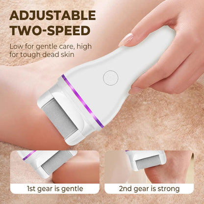 ⏳Time-Limited Special⏰2-Speed Cordless Electric Callus Remover with 2 Replacement Heads