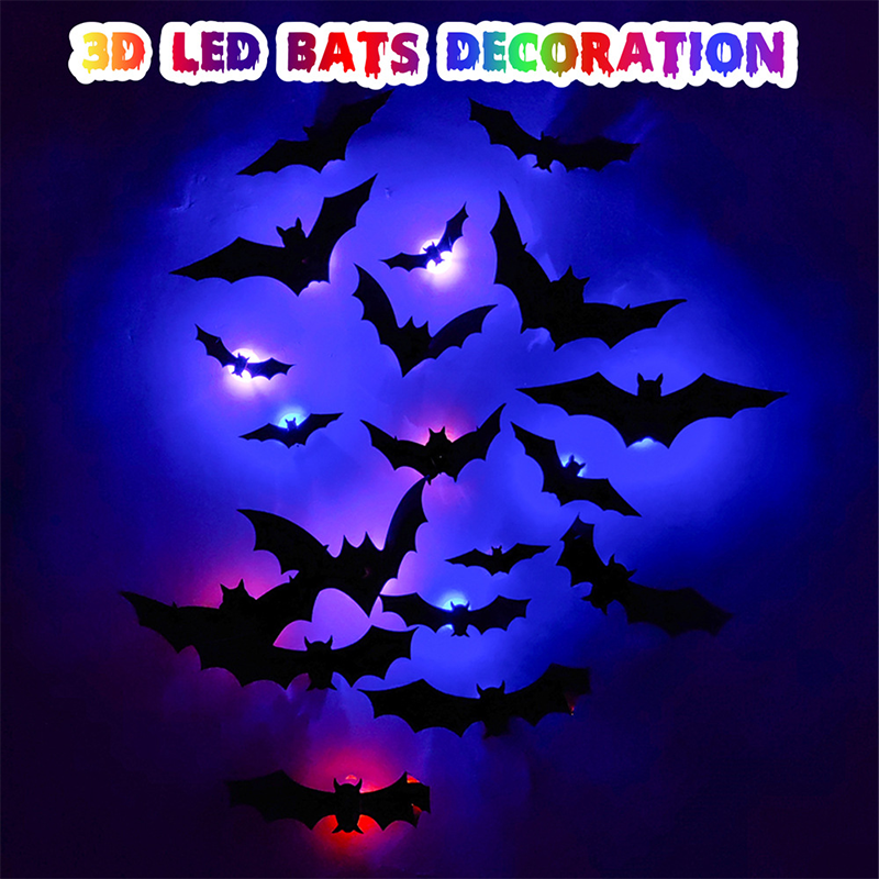 🥳2026 HOT SALE🥳💞50K+ SOLD!🎃🦇 50% OFF! Halloween 3D Bat LED Wall Light – Bendable wings create lifelike flight poses. Purple LED glow brings spooky vibes – perfect for haunting your home! 🩸✨