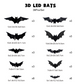 🥳2026 HOT SALE🥳💞50K+ SOLD!🎃🦇 50% OFF! Halloween 3D Bat LED Wall Light – Bendable wings create lifelike flight poses. Purple LED glow brings spooky vibes – perfect for haunting your home! 🩸✨