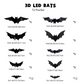 🥳2026 HOT SALE🥳💞50K+ SOLD!🎃🦇 50% OFF! Halloween 3D Bat LED Wall Light – Bendable wings create lifelike flight poses. Purple LED glow brings spooky vibes – perfect for haunting your home! 🩸✨