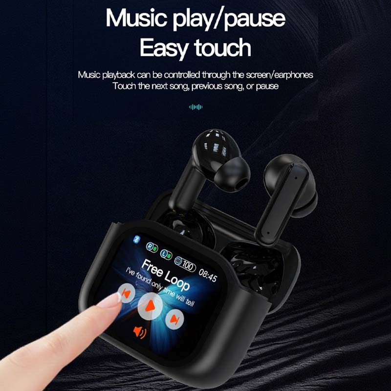 🥳2026 HOT SALE🥳💞50K+ SOLD! 🎧🎄 50% OFF! Touch-Control Compact Earbuds – crystal-clear sound, noise isolation, touch & screen control, all-day power. Perfect Christmas gift! 🔋✨