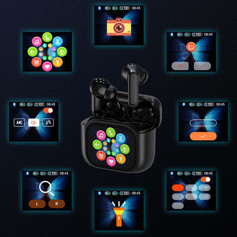 🥳2026 HOT SALE🥳💞50K+ SOLD! 🎧🎄 50% OFF! Touch-Control Compact Earbuds – crystal-clear sound, noise isolation, touch & screen control, all-day power. Perfect Christmas gift! 🔋✨