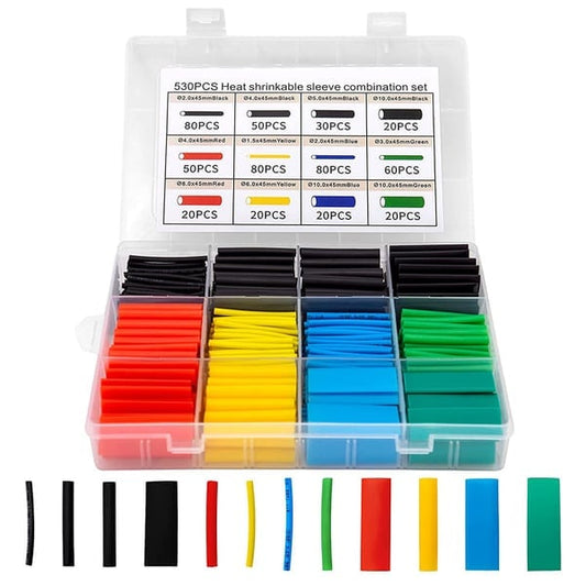 📢 50% OFF NOW! 🔥 Heat Shrink Tubing Kit – 580 PCS with Case, 3:1 Ratio, Waterproof Sealing & Fast Insulation Repair 🛠️🔧