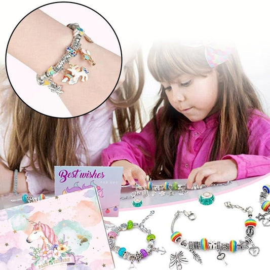 Braun💥 50 % RABATT! 🎁 Bastelset für Charm-Armbänder – Kreatives Bastelvergnügen für alle Altersgruppen 🎄