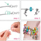 Braun💥 50 % RABATT! 🎁 Bastelset für Charm-Armbänder – Kreatives Bastelvergnügen für alle Altersgruppen 🎄