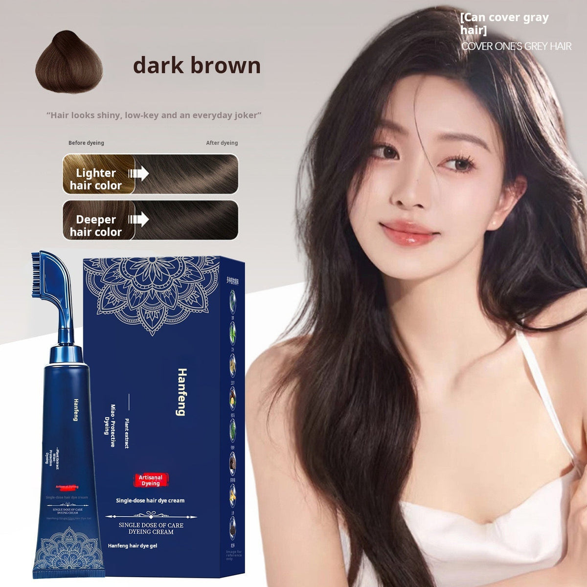 🥳2026 HOT SALE🥳💞50K+ SOLD! 🌿💇 50% OFF! Herbal Hair Dye Comb for Home Use – natural herbal formula, easy at-home colouring, even coverage. Salon results without the salon price! 🏠✅