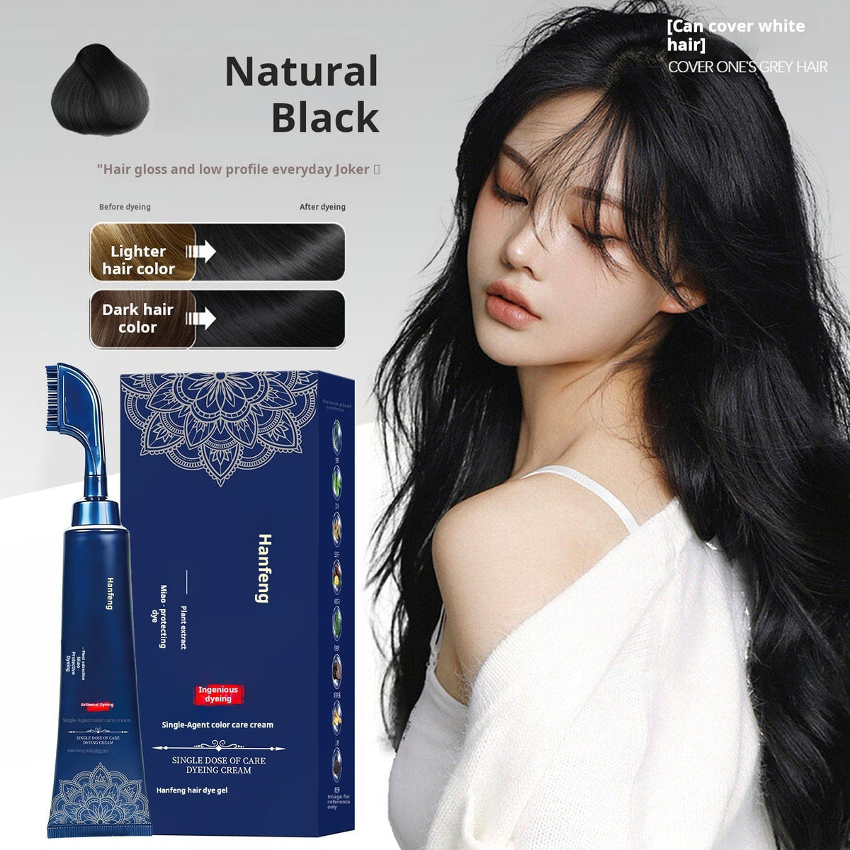 🥳2026 HOT SALE🥳💞50K+ SOLD! 🌿💇 50% OFF! Herbal Hair Dye Comb for Home Use – natural herbal formula, easy at-home colouring, even coverage. Salon results without the salon price! 🏠✅