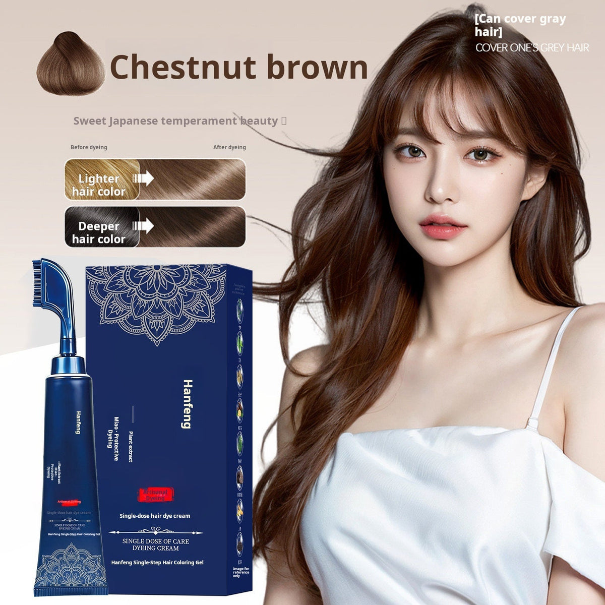 🥳2026 HOT SALE🥳💞50K+ SOLD! 🌿💇 50% OFF! Herbal Hair Dye Comb for Home Use – natural herbal formula, easy at-home colouring, even coverage. Salon results without the salon price! 🏠✅