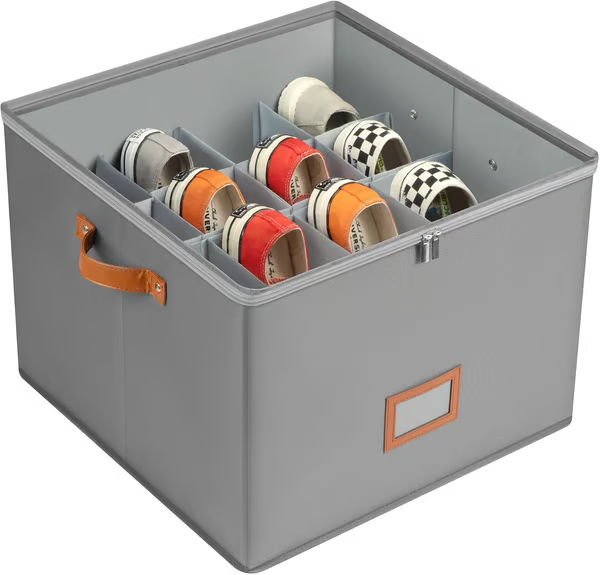 🥳2026 HOT SALE🥳💞50K+ SOLD!💥👟🧺 50% OFF! Foldable Shoe Storage Box – Holds 8-16 pairs, fits tiny spaces. Dustproof & breathable, clear lid for easy view. A clutter-free closet in minutes. 🏠✨
