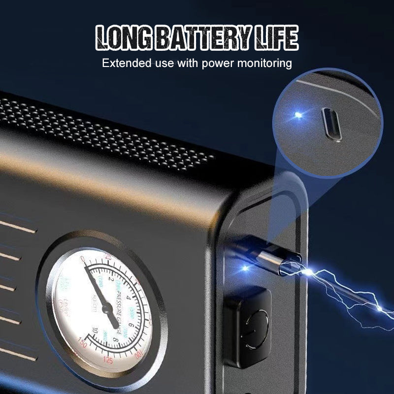🥳2026 HOT SALE🥳💞50K+ SOLD!🔇🔋 Flash Sale 50% Off! Ultra-Quiet & Portable Car Inflator. Fits in glovebox, charges via USB. Your discreet roadside companion for sudden pressure drops. 📱🚗