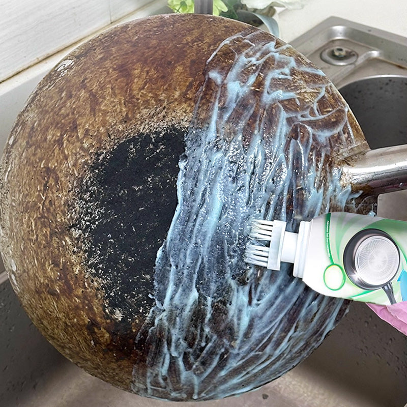 ⏳Today Only: 50% Off⏰Burnt Residue Remover Mud Film - Dissolves Stubborn Carbonized Grease in 5 Mins, Non-Toxic & No Scrubbing Needed 🍳📦