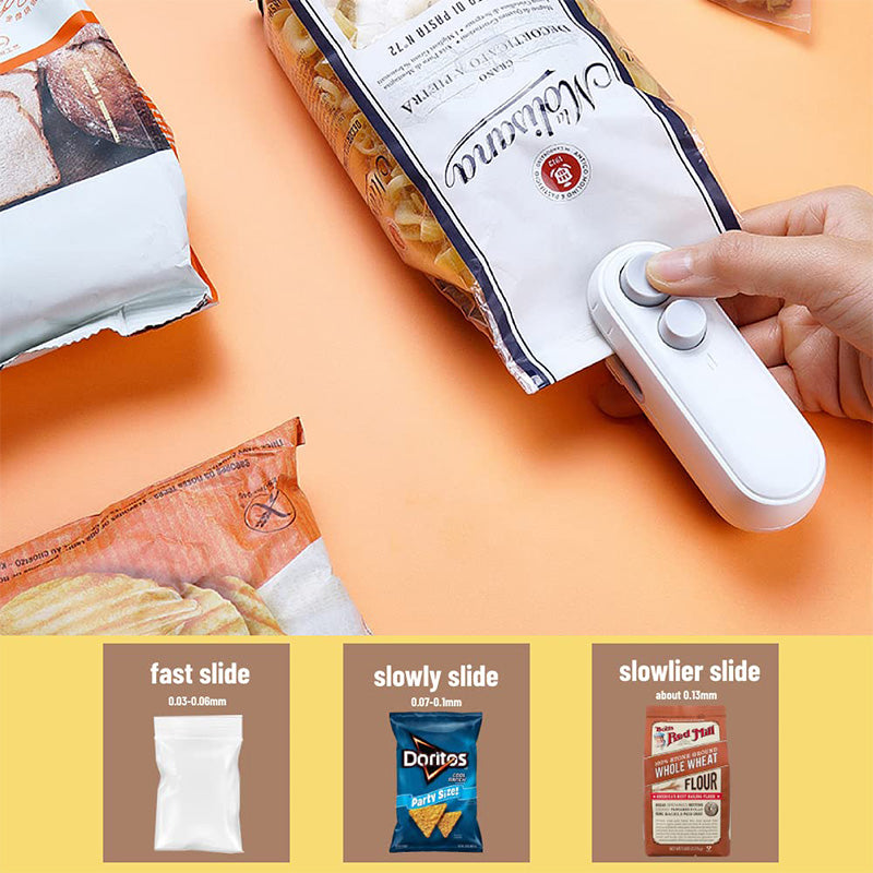 🥳2026 HOT SALE🥳💞50K+ SOLD! 🏠✨ 50% OFF! Mini Chip Bag Sealer – 2-in-1 seal & cut, 10s fast heat, USB rechargeable, magnetic back. Keeps snacks fresh & crispy! 🛡️💪