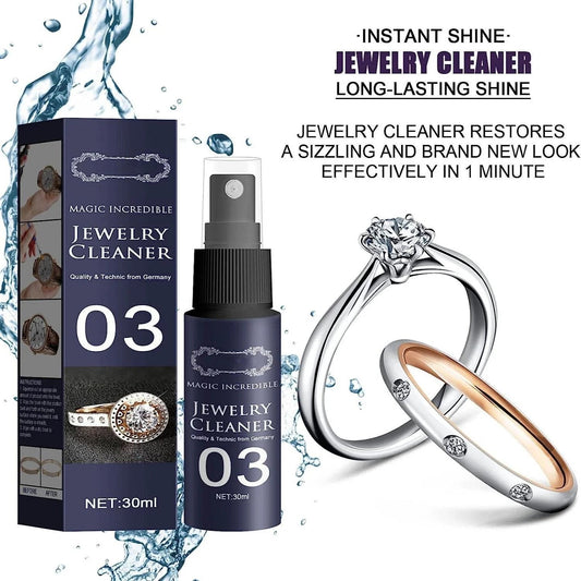 🥳2026 HOT SALE🥳💞50K+ SOLD!💦🔮50% OFF! Jewelry Cleaner Spray – Restores shine in 1 minute. No ammonia, non‑toxic. Safe for gold, silver & diamonds. 💍💎