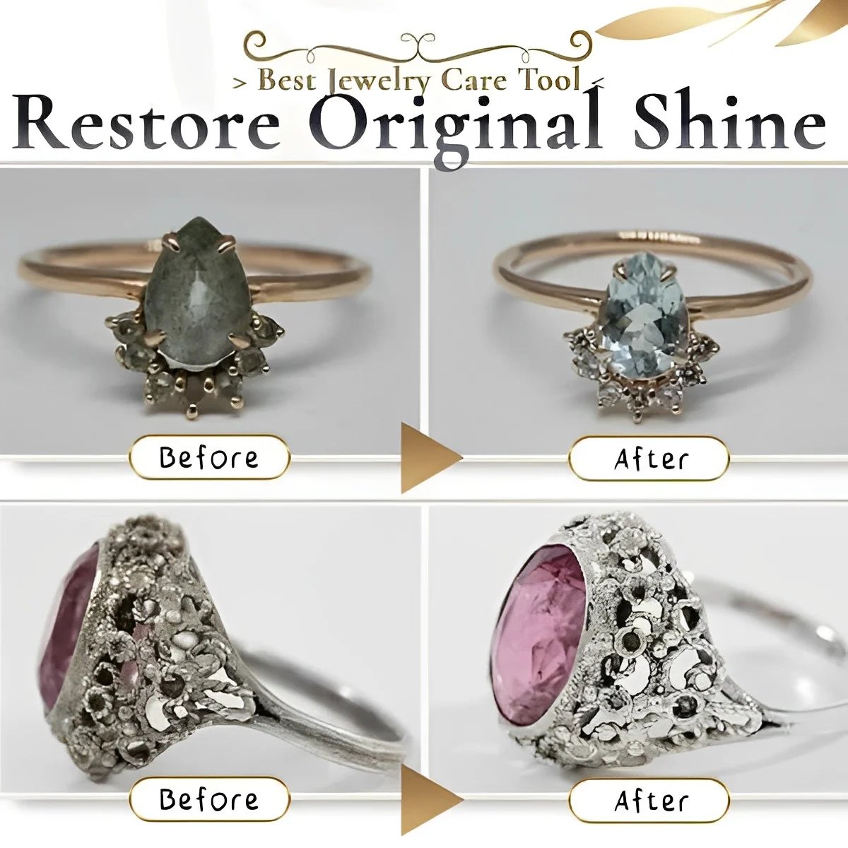 🥳2026 HOT SALE🥳💞50K+ SOLD!💦🔮50% OFF! Jewelry Cleaner Spray – Restores shine in 1 minute. No ammonia, non‑toxic. Safe for gold, silver & diamonds. 💍💎