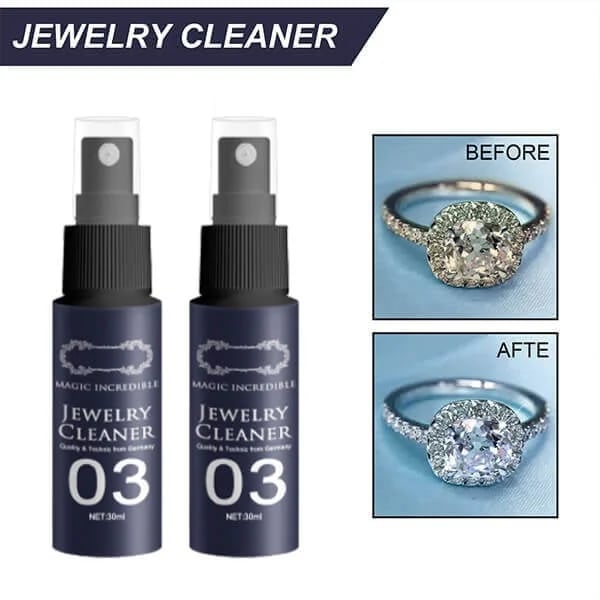 🥳2026 HOT SALE🥳💞50K+ SOLD!💦🔮50% OFF! Jewelry Cleaner Spray – Restores shine in 1 minute. No ammonia, non‑toxic. Safe for gold, silver & diamonds. 💍💎