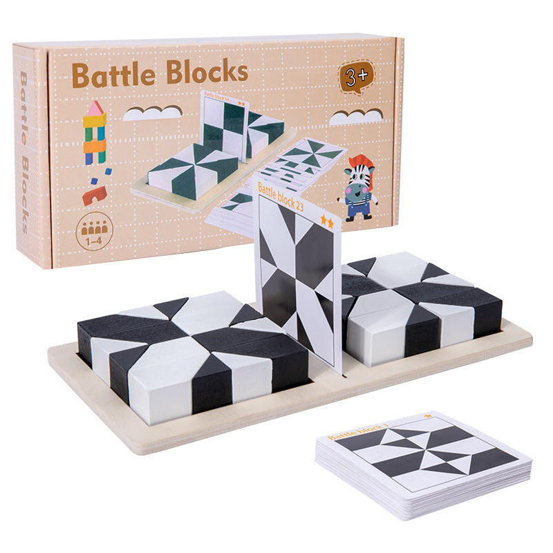 🔥 LAST DAY PROMOTION - 50%OFF 🔥Creative Black & White Block Puzzles Set for Kids