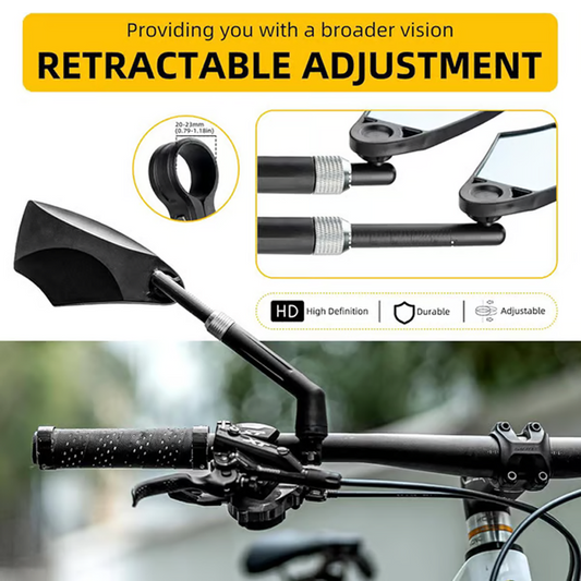 🥳2026 HOT SALE🥳💞50K+ SOLD!🚲👀 50% OFF! 360° Adjustable Bike Mirror – 180° wide view, 360° rotation. Durable & foldable. Ride safe, see everything behind you! 🛡️✨