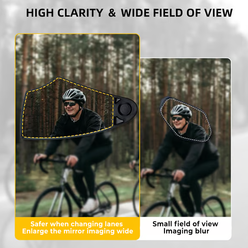 🥳2026 HOT SALE🥳💞50K+ SOLD!🚲👀 50% OFF! 360° Adjustable Bike Mirror – 180° wide view, 360° rotation. Durable & foldable. Ride safe, see everything behind you! 🛡️✨