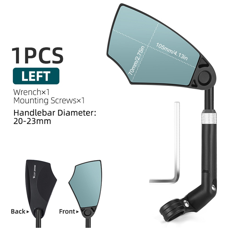 🥳2026 HOT SALE🥳💞50K+ SOLD!🚲👀 50% OFF! 360° Adjustable Bike Mirror – 180° wide view, 360° rotation. Durable & foldable. Ride safe, see everything behind you! 🛡️✨