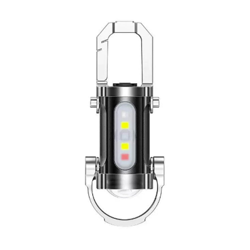 🥳2026 HOT SALE🥳💞50K+ SOLD! 🔦💡 50% OFF! Keychain Flashlight – LED+COB dual light, 7 modes for every need. Ultra-light 29g – clip it on your keys or jacket. Never be caught in the dark again – safe walks, every time! 🚶✅