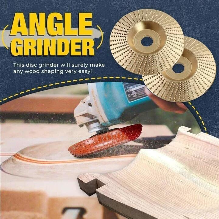🥳2026 HOT SALE🥳💞50K+ SOLD!⚙️💎BUY 5 GET 5 FREE! Premium Wood Carving Disc – Super sharp, fast cutting. Fits standard grinder, removes wood easily. A workshop hero! 🔥✨