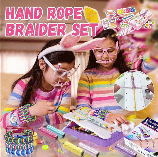 🧵 ŞİMDİ %50 İNDİRİM! ✨ DIY El İpi Örgü Kiti - Bilezikler ve El İşleri için Çok Renkli İplikler İçerir, Her Yaştan Kişiye Yaratıcı Eğlence 🎨📦