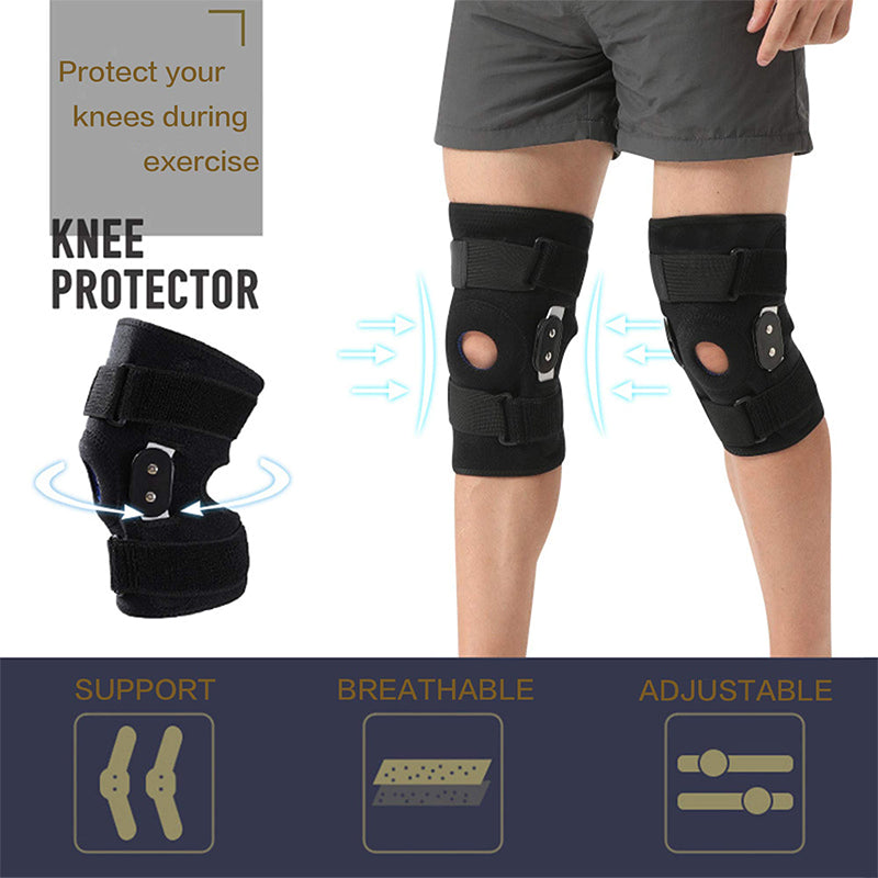 🥳2026 HOT SALE🥳💞50K+ SOLD!🦵🛡️ 50% OFF! Breathable Adjustable Knee Support Brace – Removable steel plates & shock‑absorbing pads. Relieves joint pressure, protects meniscus. Perfect for walking, gym & recovery! 💪✨