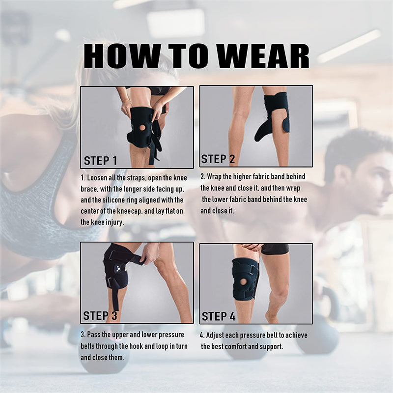 🥳2026 HOT SALE🥳💞50K+ SOLD!🦵🛡️ 50% OFF! Breathable Adjustable Knee Support Brace – Removable steel plates & shock‑absorbing pads. Relieves joint pressure, protects meniscus. Perfect for walking, gym & recovery! 💪✨