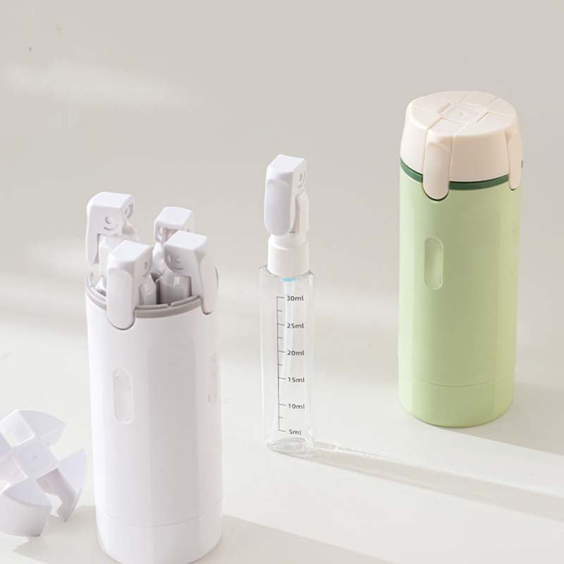 🧴 50% OFF NOW! 🎉 4-in-1 Travel Dispenser Bottles – Leak-Proof, Refillable & TSA Approved