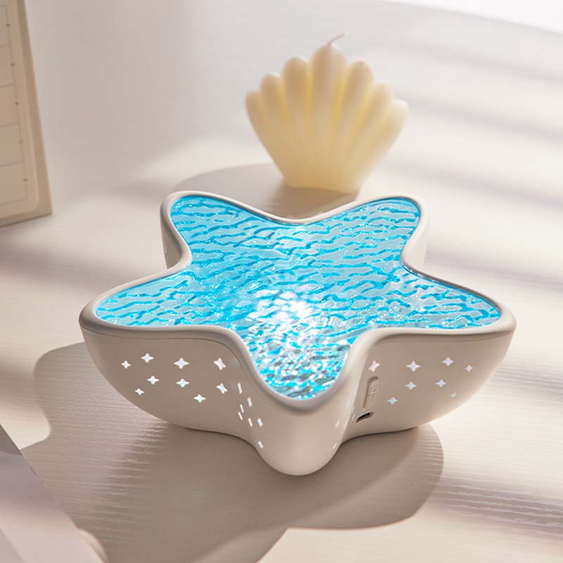 🥳2026 HOT SALE🥳💞50K+ SOLD!🌊🌌 50% OFF! Starfish Ocean Wave Projector – 7 colors, dimmable, rechargeable. Calming ripples for sleep or play. A magical gift. 🎁✨