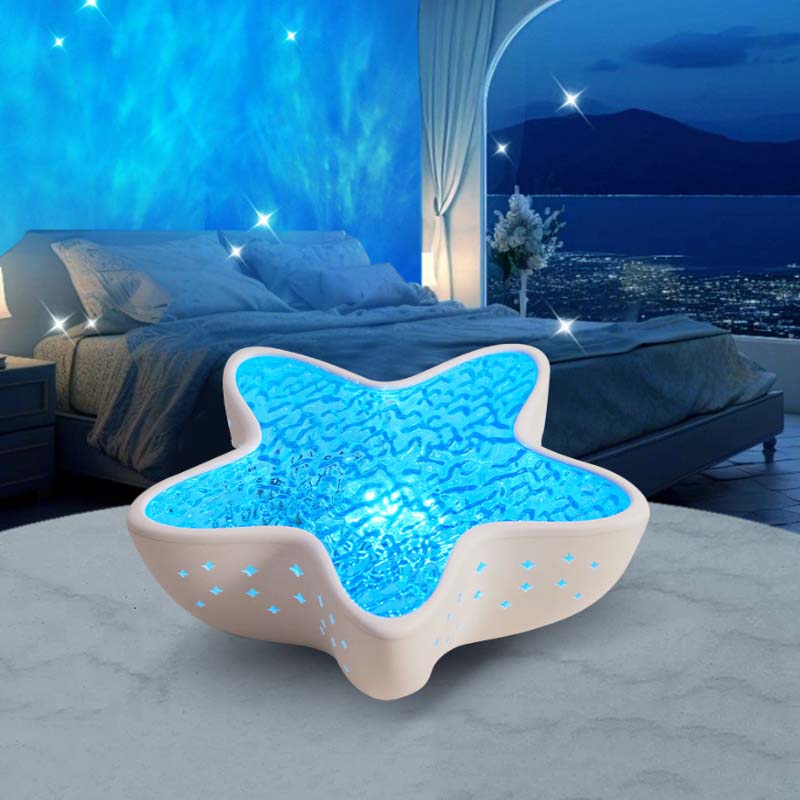 🥳2026 HOT SALE🥳💞50K+ SOLD!🌊🌌 50% OFF! Starfish Ocean Wave Projector – 7 colors, dimmable, rechargeable. Calming ripples for sleep or play. A magical gift. 🎁✨