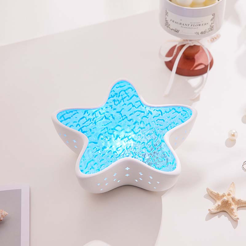 🥳2026 HOT SALE🥳💞50K+ SOLD!🌊🌌 50% OFF! Starfish Ocean Wave Projector – 7 colors, dimmable, rechargeable. Calming ripples for sleep or play. A magical gift. 🎁✨