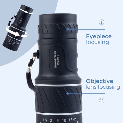 🥳2026 HOT SALE🥳💞50K+ SOLD! ✨See the Unseen✨16X52 Monocular bifocal optical zoom telescope🔭