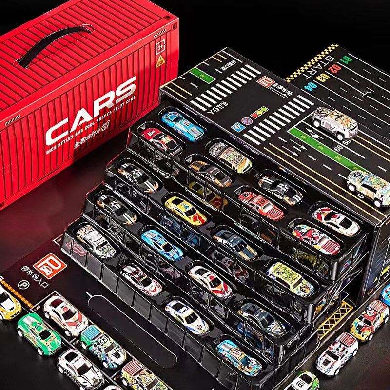 🥳2026 HOT SALE🥳💞50K+ SOLD!🚗🎁 50% OFF! 48 Mini Pull‑Back Cars with Garage – 48 vehicles, built‑in storage. Hours of fun, perfect gift for little racers! 🏎️✨