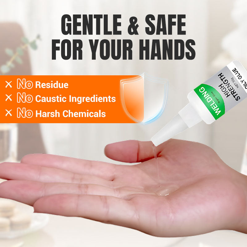 🛠️No tools. No drilling. Just glue！🔥Welding High-Strength Oily Glue