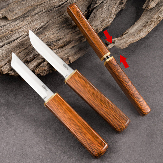 🔥 Hot Sale 50% OFF 🔥2 in 1 Double Knife Set with Wooden Handle