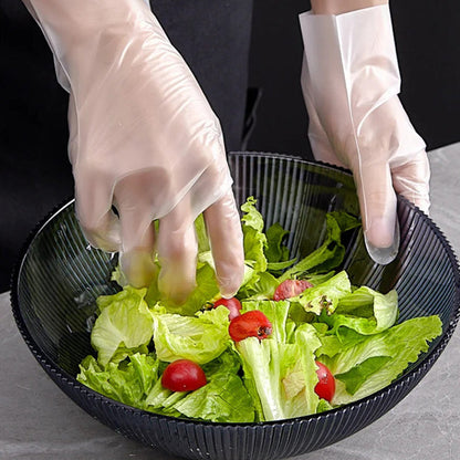 🥒✨Food Grade Transparent Thickened Disposable Gloves（100 pcs）