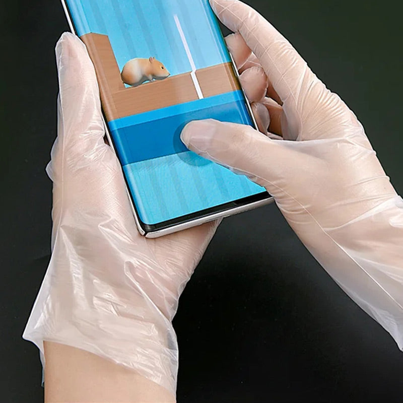 🥒✨Food Grade Transparent Thickened Disposable Gloves（100 pcs）