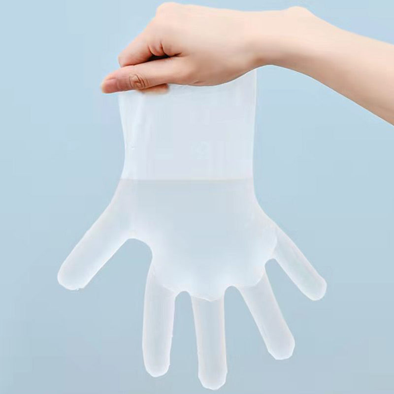 🥒✨Food Grade Transparent Thickened Disposable Gloves（100 pcs）