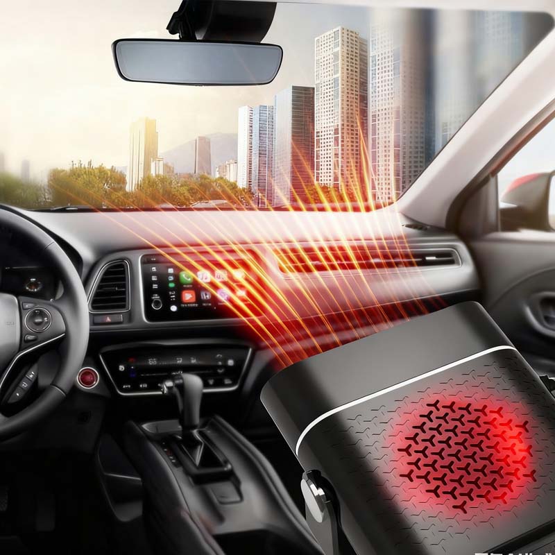 ⏳🔥LIMITED-TIME 74% OFF! Portable 2-in-1 car fan with heating function – 360° rotatable, fast defrosting, heating and ventilation, quiet and lightweight for winter and summer!