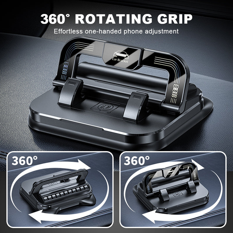 🥳2026 HOT SALE🥳💞50K+ SOLD!📱 50% OFF NOW! ✨ 360° Rotating Foldable Phone Holder - Universal Compatibility with Anti-Slip Base for Desk, Car & Travel Use 🚗💻