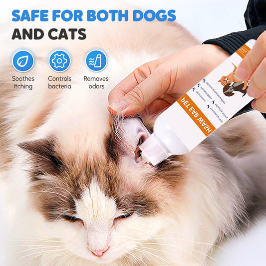 🥳2026 HOT SALE🥳💞50K+ SOLD!✨ 💝 Pet Ear Cleaner - Gentle Formula with Soothing Aloe for Dogs & Cats, Prevents Infections & Odor 🌿👂