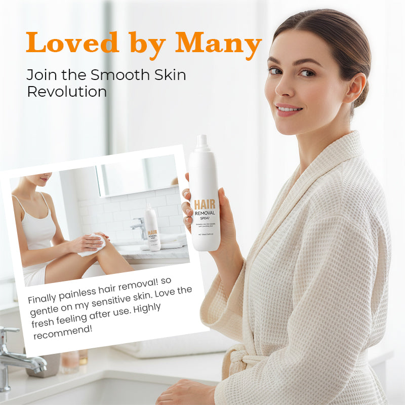 🥳2026 HOT SALE🥳💞50K+ SOLD!🌿 🛁 Gentle Enough for Sensitive Skin. No-Irritation Hair Removal Spray – 50% OFF! ✨🔄